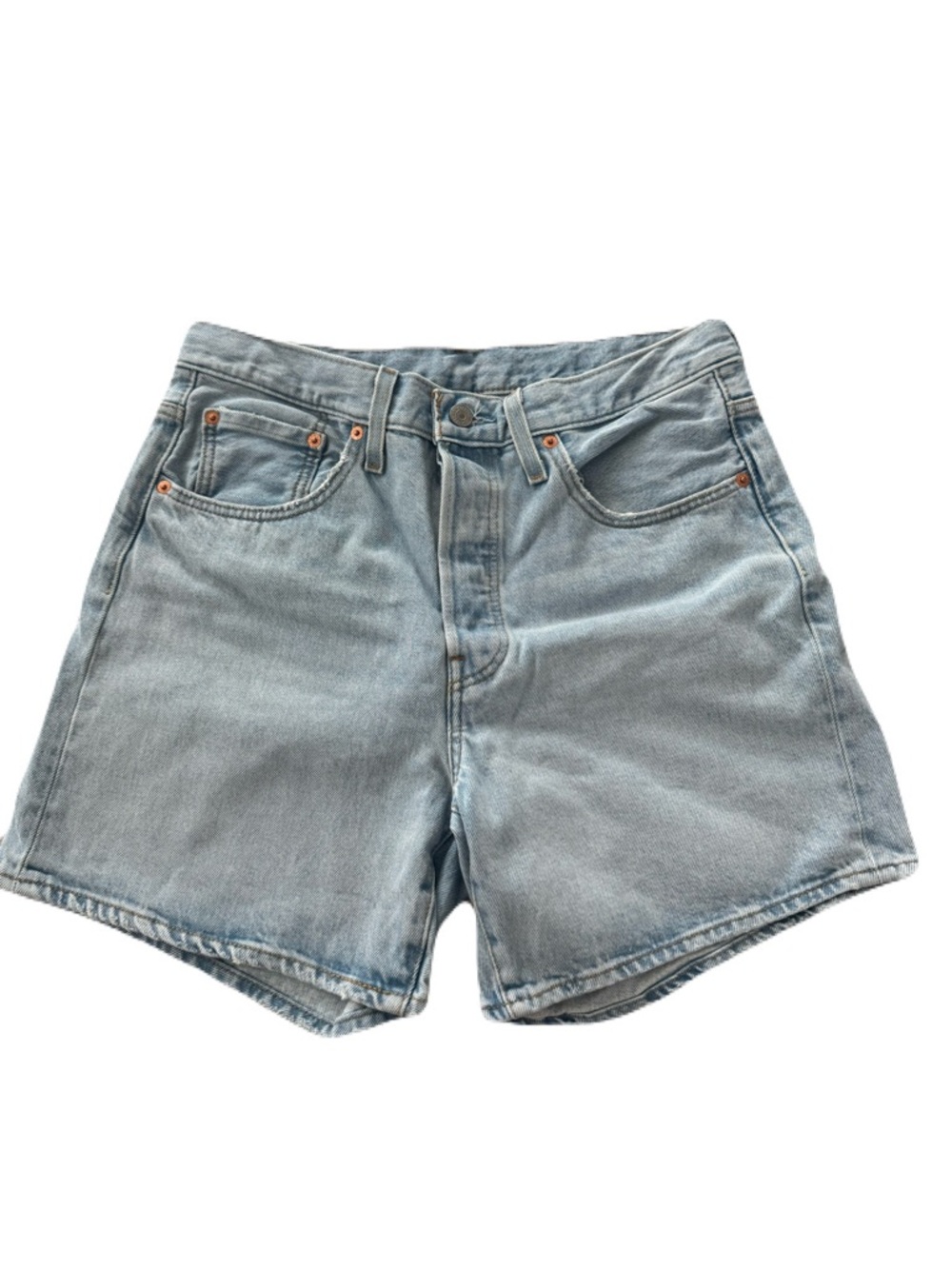 NWOT Women's Levi's Light Wash Denim High-Rise Shorts Baggy Beach 90s Size 31